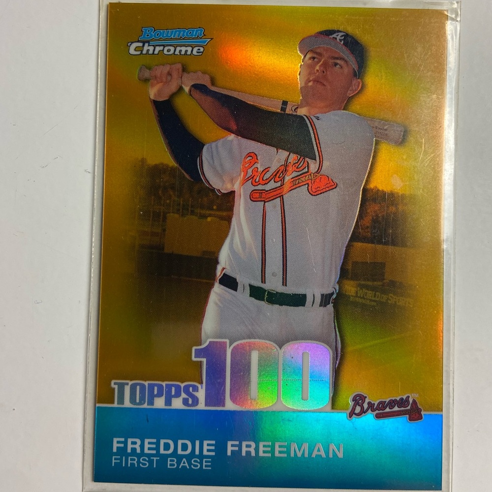 Freddie Freeman Bowman Chrome Topps 100  #38/50 Rookie Card